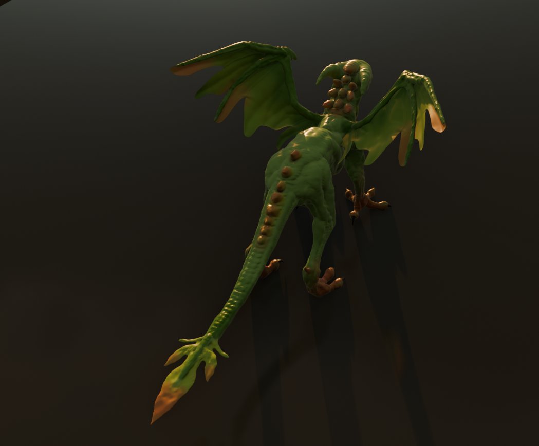 DIAlternation27's tweet photo. Hello everyone this is Daily Art Study 27 Part 2, 1 and a half hour sculpt 30 minutes texturing. In total this is a 4 hour model so far😊 #b3d #blender #creature #art #2hour #dragon https://t.co/zVjNE7LbDx