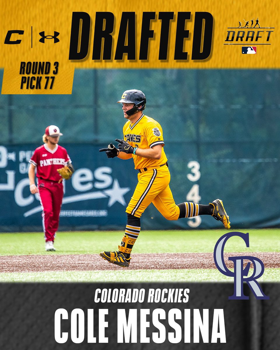 Canes Baseball (@thecanesbb) on Twitter photo Canes Alum <a href="/cole_messina/">Cole Messina</a> (South Carolina, Summerville, SC) has been drafted Round 3 Pick 77 by the <a href="/Rockies/">Colorado Rockies</a>
#TheCanesBB | #MLBDraft2024
#DifferentBrandOfBaseball Canes Alum <a href="/cole_messina/">Cole Messina</a> (South Carolina, Summerville, SC) has been drafted Round 3 Pick 77 by the <a href="/Rockies/">Colorado Rockies</a>
#TheCanesBB | #MLBDraft2024
#DifferentBrandOfBaseball