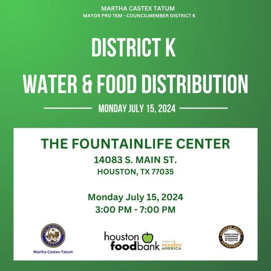 TFOPchurch's tweet photo. Water &amp; Food Distribution today from 3-7PM https://t.co/kyzE7Nm3Qe