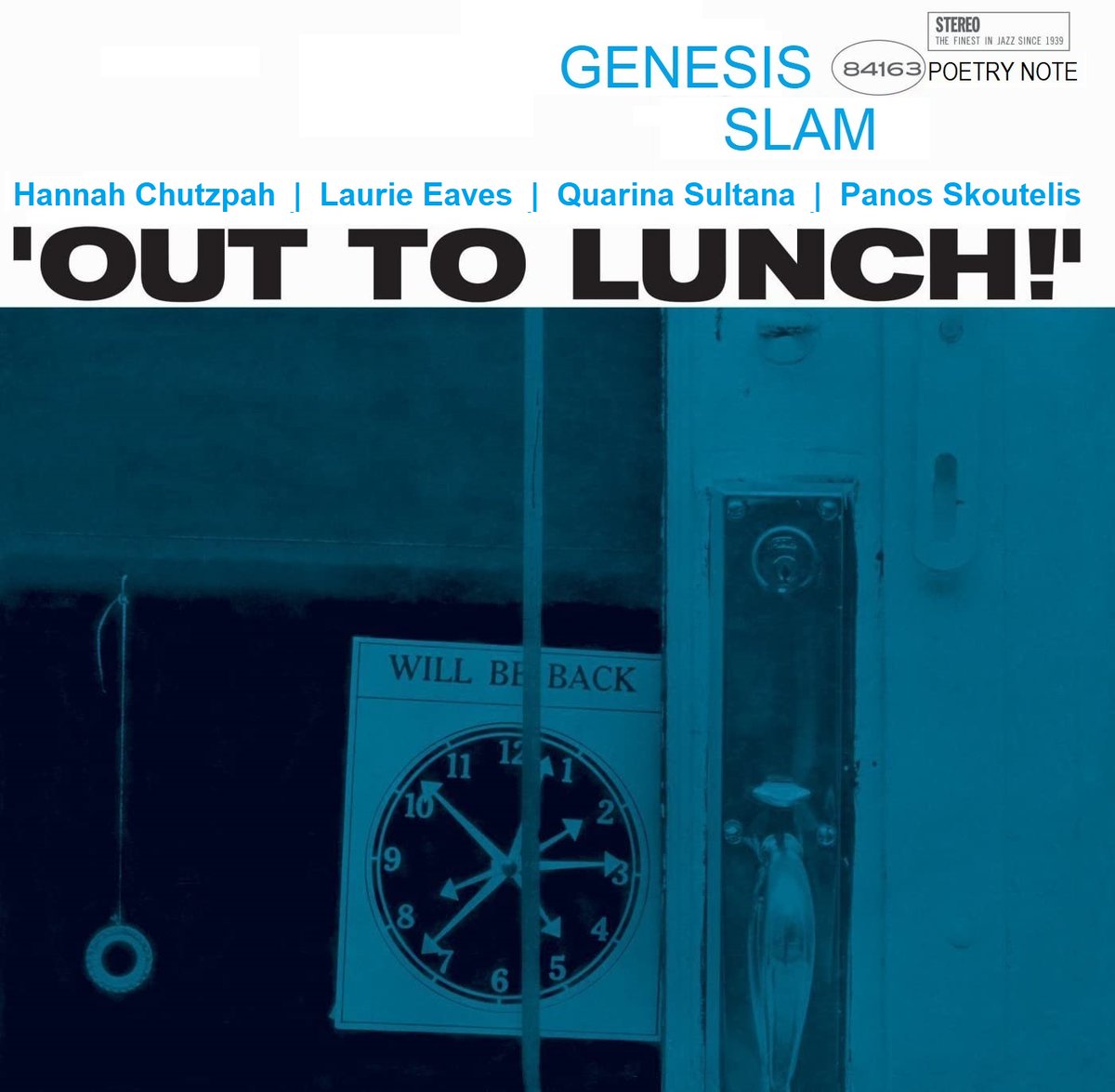 That's all (for now) folks - after 6 months of amazing slamming and workshopping, we're OUT TO LUNCH! 

Our next Workshop will be late August (date TBC) and our next slam will be Thursday 5th September (sign-up details will be confirmed mid-August).

Stay strong and see you soon!