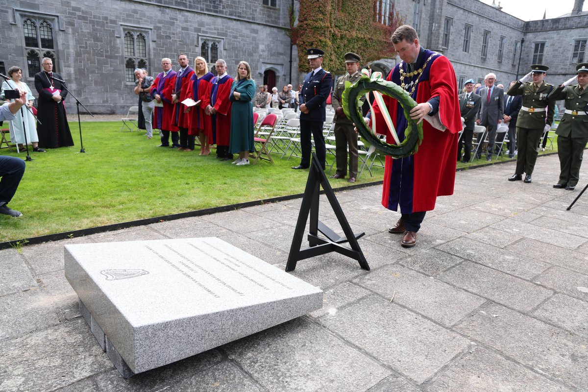 GalwayCityCo's tweet photo. Galway City Honours Irish Men and Women who Died in Past Wars or on Service with UN Peacekeeping Missions

National Day of Commemoration Galway Ceremony took place on 14 July 2024

Read more at https://t.co/va30w2DBWG https://t.co/XnHHZlreVw