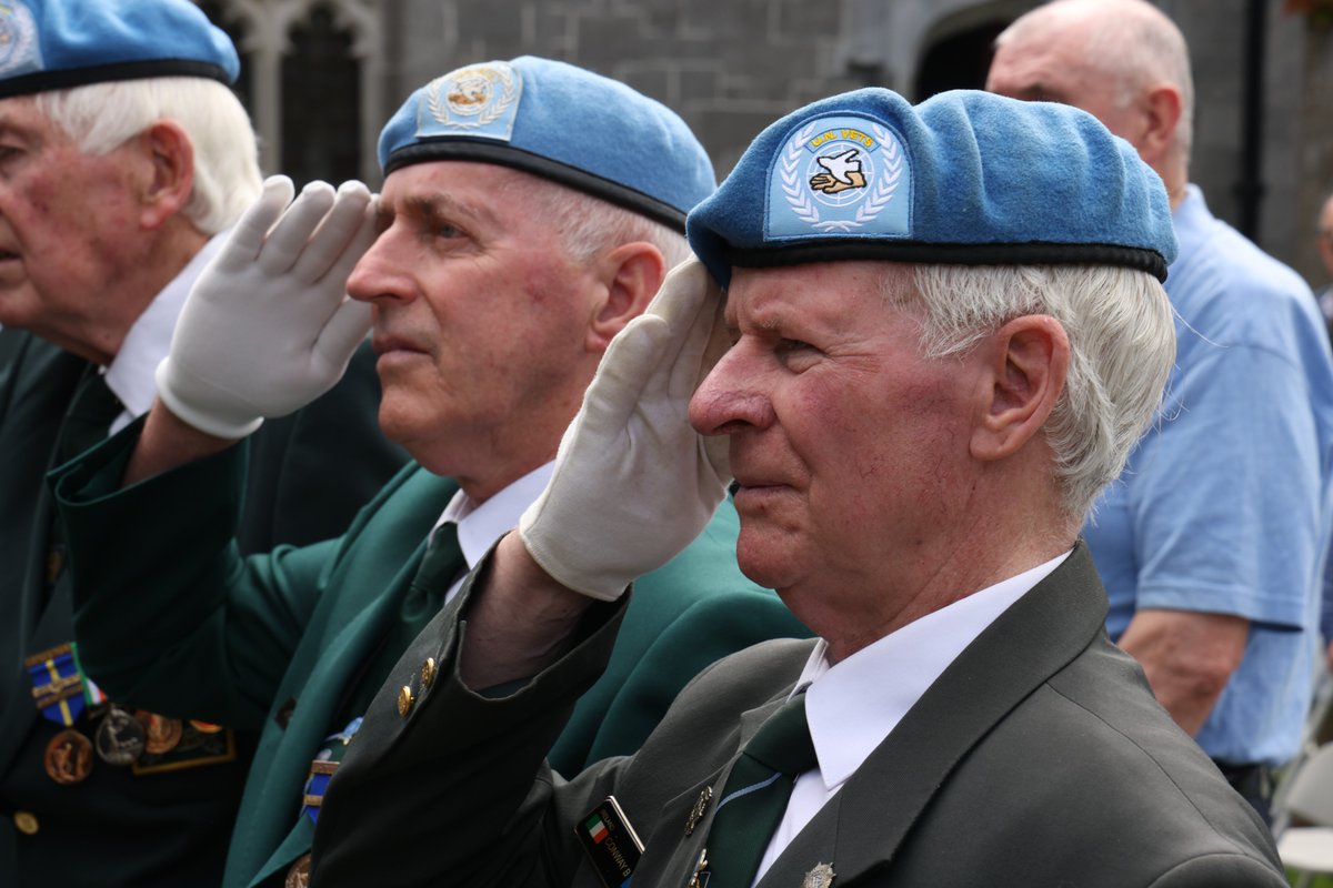GalwayCityCo's tweet photo. Galway City Honours Irish Men and Women who Died in Past Wars or on Service with UN Peacekeeping Missions

National Day of Commemoration Galway Ceremony took place on 14 July 2024

Read more at https://t.co/va30w2DBWG https://t.co/XnHHZlreVw
