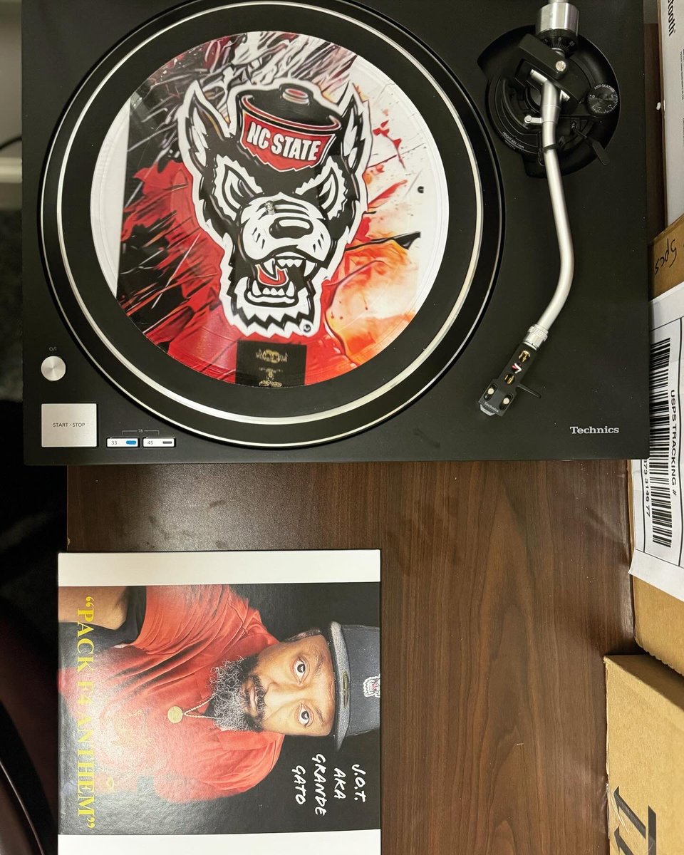 JOTRECORDS's tweet photo. “PACK F4 ANTHEM” VINYL RECORD CELEBRATING WOLFPACK MEN &amp; WOMEN’s BASKETBALL TEAMS FINAL FOUR JOURNEY.  WHY NOT US…PACK!!!! (MAY ‘96 ALUM)

#wolfpack #finalfourcelebrationsong #ncstatebasketball #collectorsvinyl #whynotus #packf4anthem #jotrecords https://t.co/ekTfL9j0OZ