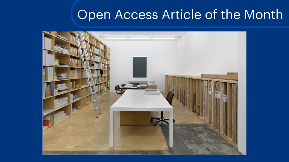 Getty Conservation Institute (@gciconservation) on Twitter photo It's time for another #OpenAccess #ArticleOfTheMonth! Today we're featuring an article published in the <a href="/Conservators_UK/">Icon - The Institute of Conservation</a> Journal by recent GCI Scholar, Aga Wielocha. The article discusses activation as a conservation strategy for artists' archives, particularly those of the It's time for another #OpenAccess #ArticleOfTheMonth! Today we're featuring an article published in the <a href="/Conservators_UK/">Icon - The Institute of Conservation</a> Journal by recent GCI Scholar, Aga Wielocha. The article discusses activation as a conservation strategy for artists' archives, particularly those of the