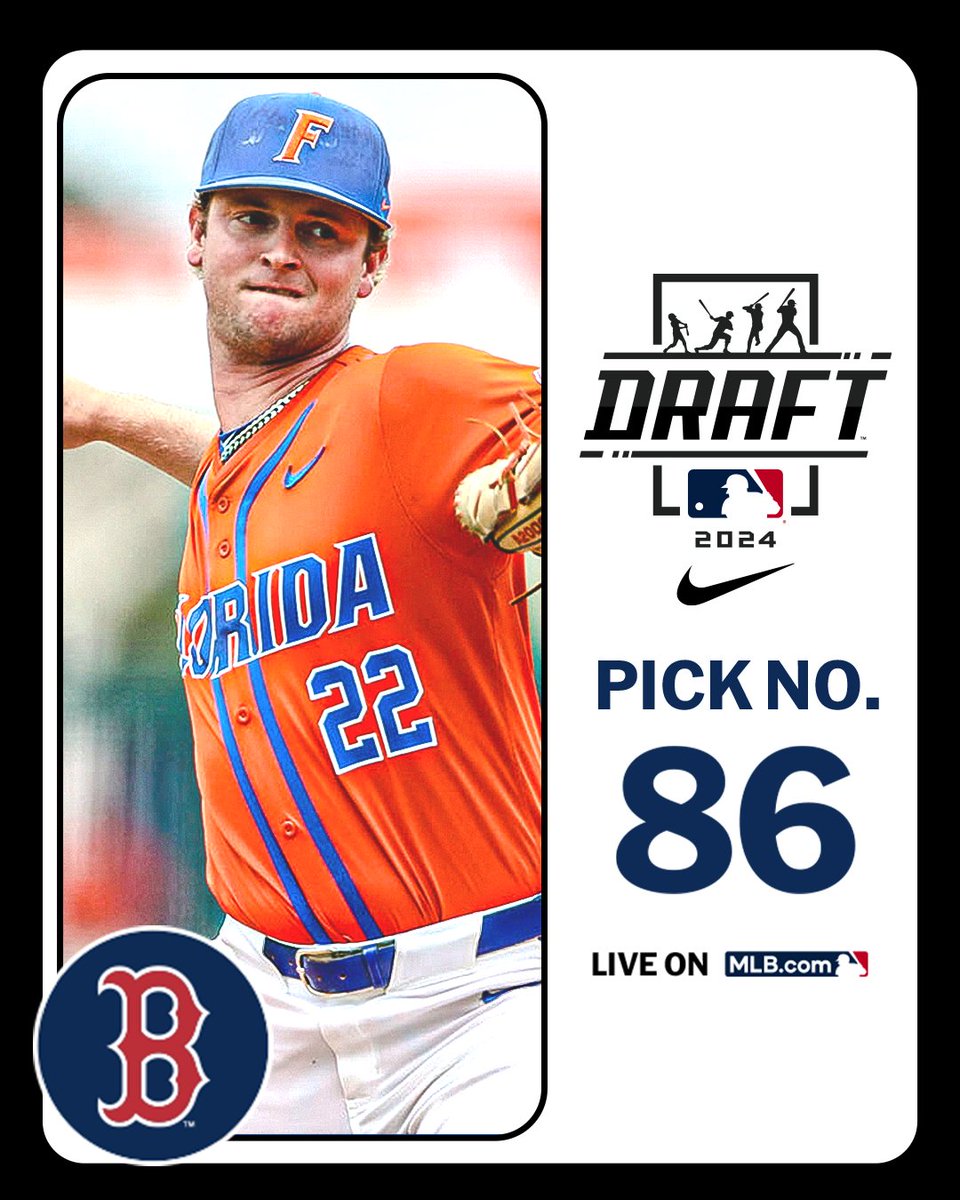 With their 3rd-round pick (No. 86 overall), the <a href="/RedSox/">Red Sox</a> select <a href="/GatorsBB/">Florida Gators Baseball</a> right-handed pitcher Brandon Neely, No. 193 on the Top 250 Draft Prospects list.

Watch LIVE: atmlb.com/3zJ3gua