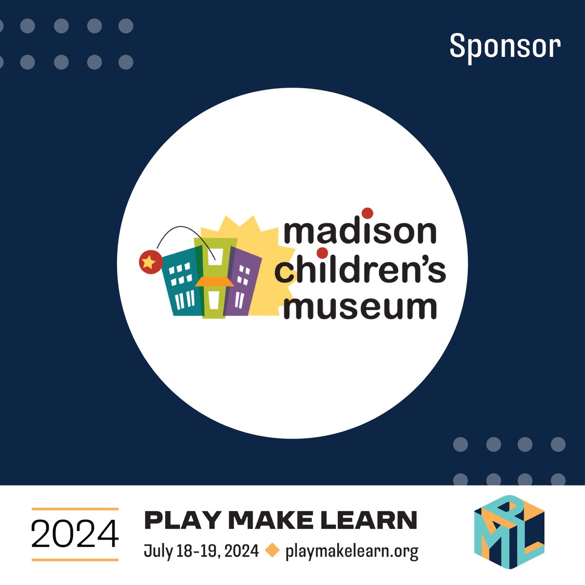 Thank you to our incredible 2024 sponsors who make Play Make Learn possible! Presenting sponsors: <a href="/UWMadEducation/">UW–Madison School of Education</a> <a href="/WisconsinDPI/">Wisconsin DPI</a>  <a href="/PlayAtMCM/">MadisonChildMuseum</a>