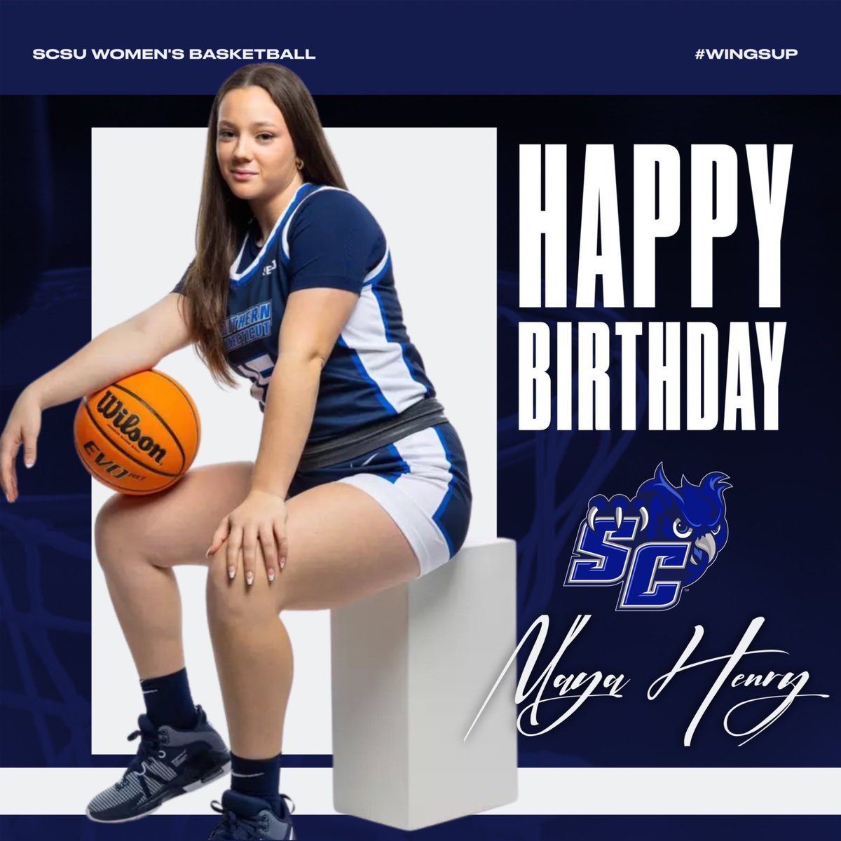 SCSU_WBB's tweet photo. 🥳Happy Birthday to our #️⃣1️⃣5️⃣ Maya Henry‼️Enjoy your day My❗️🎉💙 https://t.co/lispzMb579