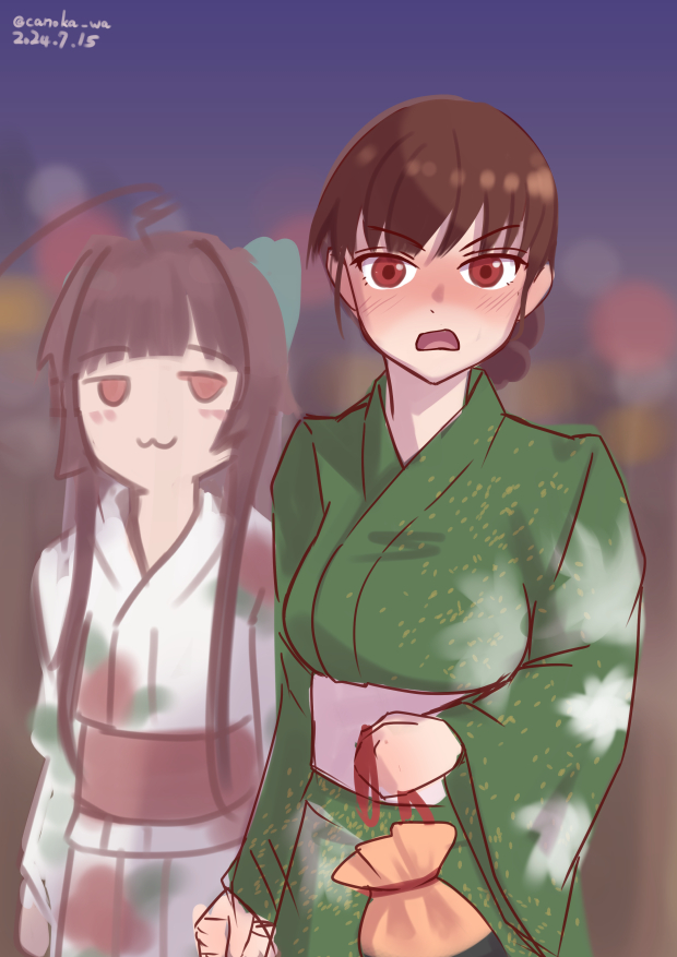 艦これ「#艦これ版深夜の真剣お絵描き60分一本勝負 #艦これ版真剣お絵描き60分一本勝負」|canokaのイラスト