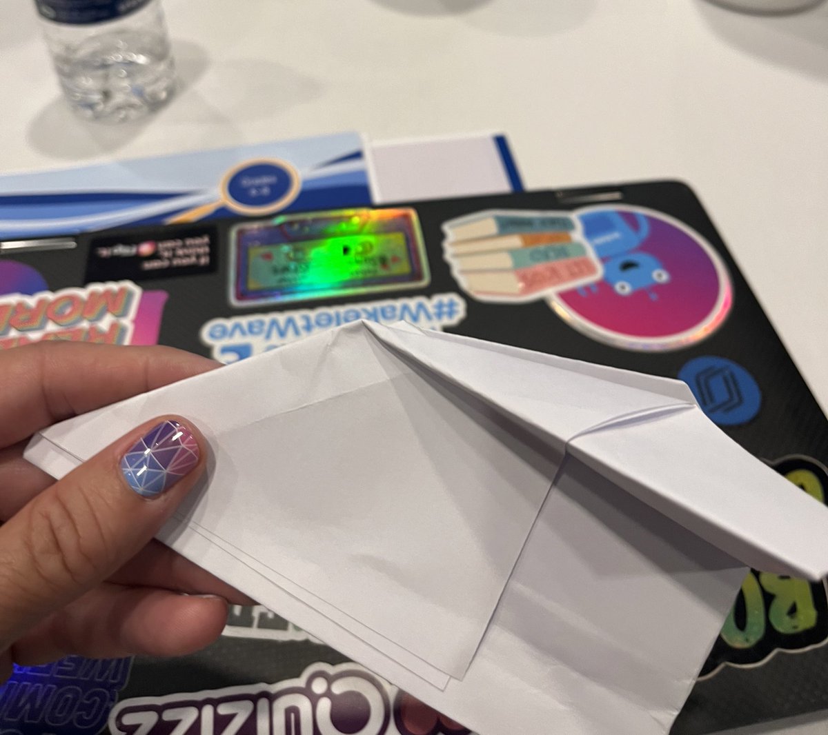 BrunosClass's tweet photo. Learning how to compliment read alouds with #STEAM /#STEM in Books to Builds at #ScienceontheGrand! Creating paper airplanes to go along with Flight School by @LitaJudge Mine did not work out so well 😆 @we_are_vaei @VAInstitute #TeachersOfTwitter #summerlearning #PictureBooks https://t.co/S3ezbgyQcN