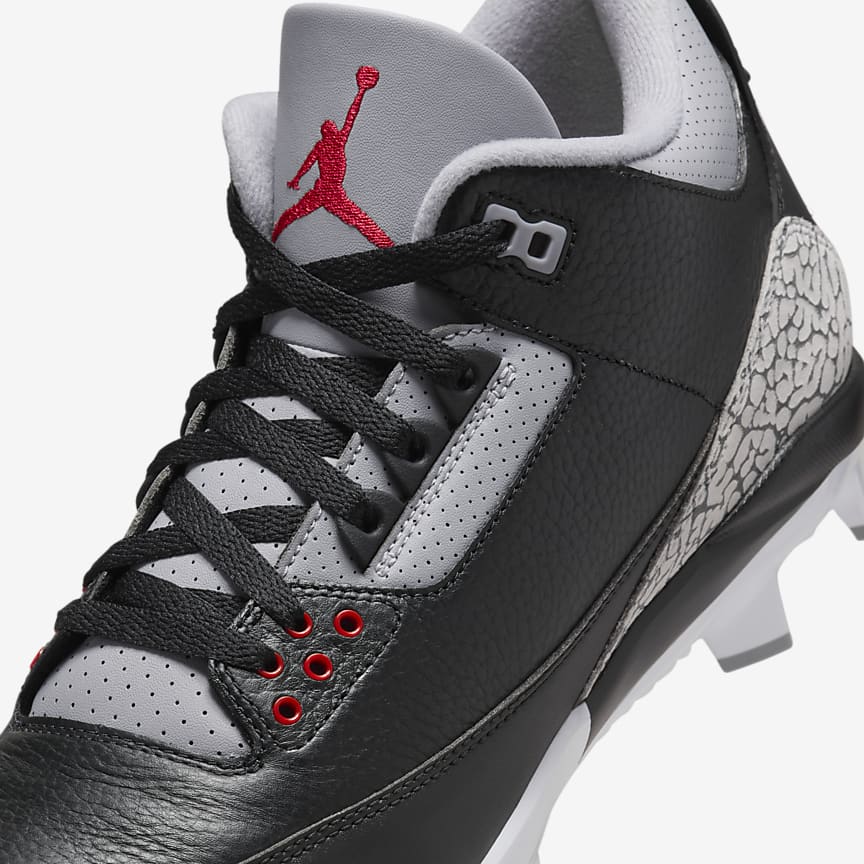 J23app's tweet photo. ALL SIZES: Jordan 3 Retro MCS "Black/Cement" Baseball Cleats on @nikestore

Link -> https://t.co/6cd0xKHAnq https://t.co/u8N4POdgBc