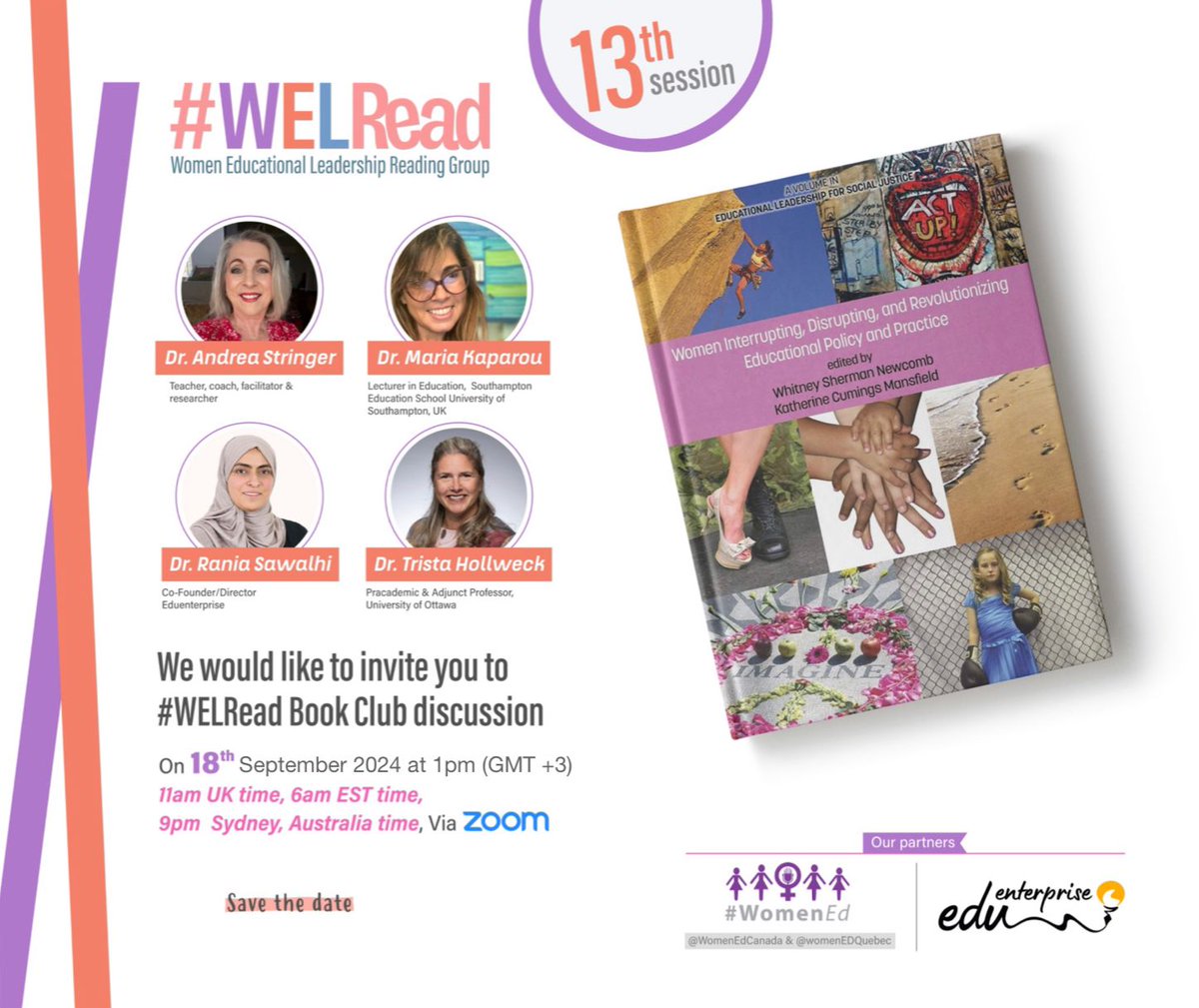 Join us for an engaging book discussion on 18th Sep

🔗 Register now: us02web.zoom.us/j/87488830250?…

We'd love to hear your book recommendations for future discussions. Drop your suggestions in the comments below or send us a message. 

#WELRead