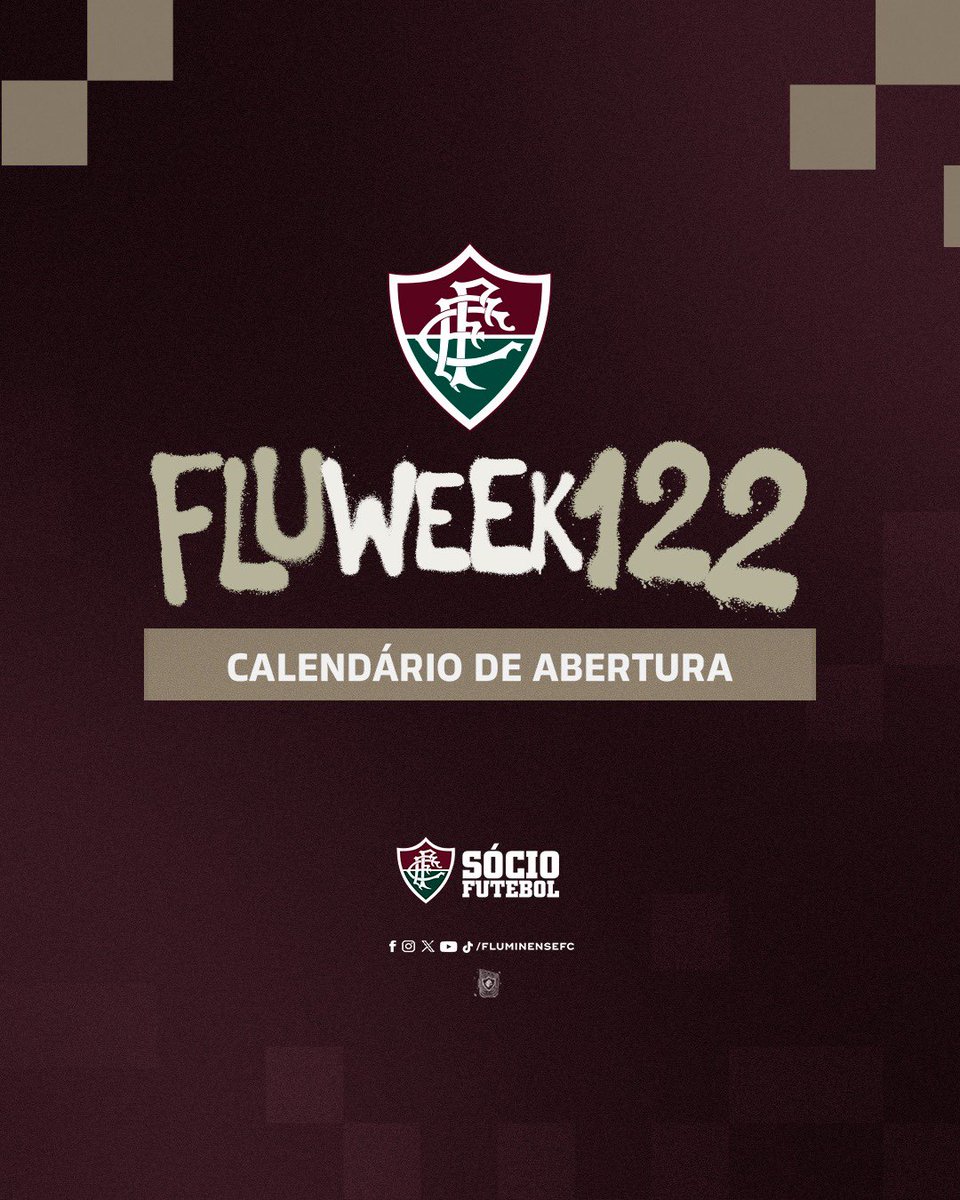 SocioDoFlu's tweet photo. O aniversário do Flu tá chegando e serão 122 presentes exclusivos para os meus sócios!
Se liga no calendário de aberturas ESPECIAIS da #FluWeek e participe dos resgates e sorteio em https://t.co/G9yOyxw2UV! #Flu122 https://t.co/8Pf8dI8BVK