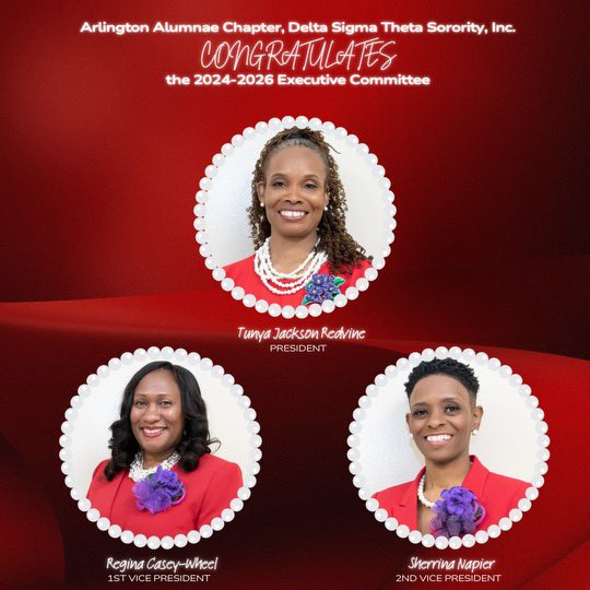 AATXDST's tweet photo. Congratulations to the 2024-2026 Arlington Alumnae Chapter Executive Committee! Here’s to a successful biennium! https://t.co/gF9LMUqfVS