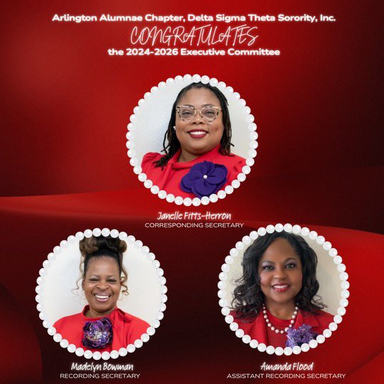Congratulations to the 2024-2026 Arlington Alumnae Chapter Executive Committee! Here’s to a successful biennium!