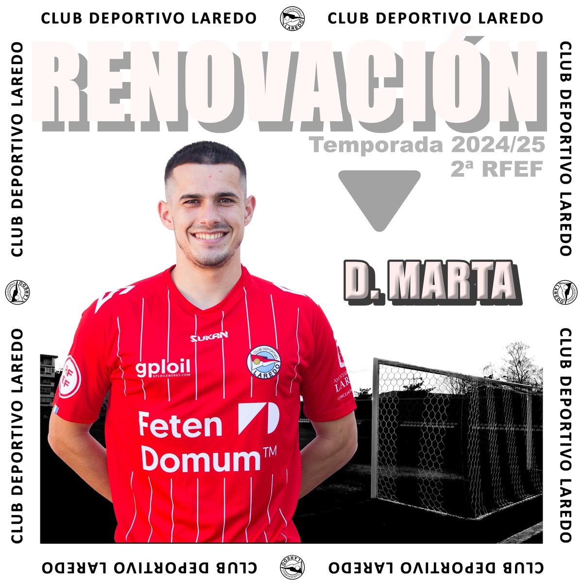 🚨 RENOVACIÓN |
𝐃𝐢𝐞𝐠𝐨 𝐌𝐚𝐫𝐭𝐚, 𝟓ª 𝐭𝐞𝐦𝐩𝐨𝐫𝐚𝐝𝐚 𝐞𝐧 𝐞𝐥 𝐂𝐃 𝐋𝐚𝐫𝐞𝐝𝐨.

El castreño, tras sus excelentes prestaciones en la banda derecha, renueva contrato con el club pejino.

cdlaredo.com/diego-marta-5a…

#CDLaredo #SegundaRFEF #SegundaFederación