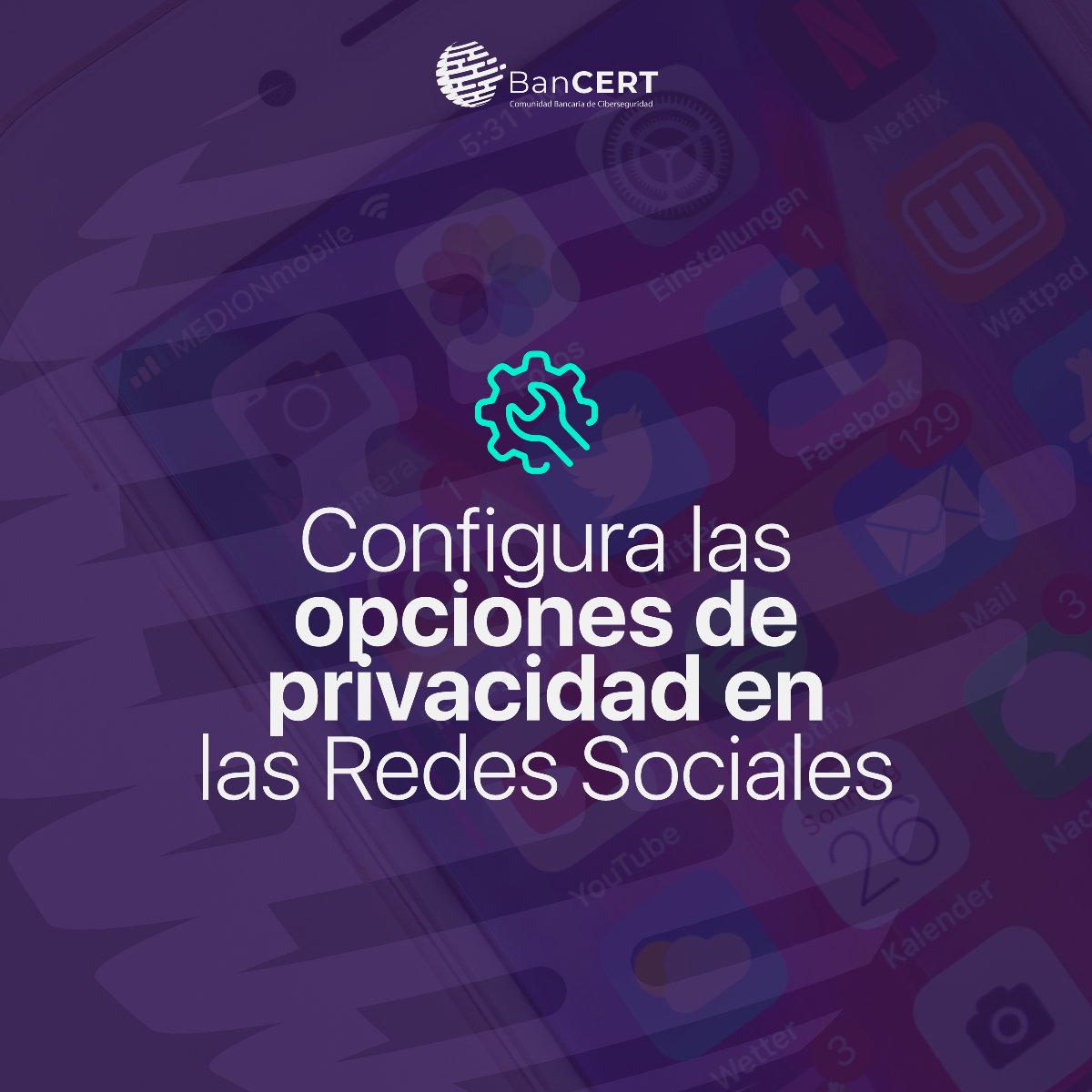 BanCERT_gt's tweet photo. Te compartimos estos consejos para que conozcas las opciones de privacidad en redes sociales.
#BanCERT #CiberSeguridad #SeguridadBancaria https://t.co/UMCPAaIhWq