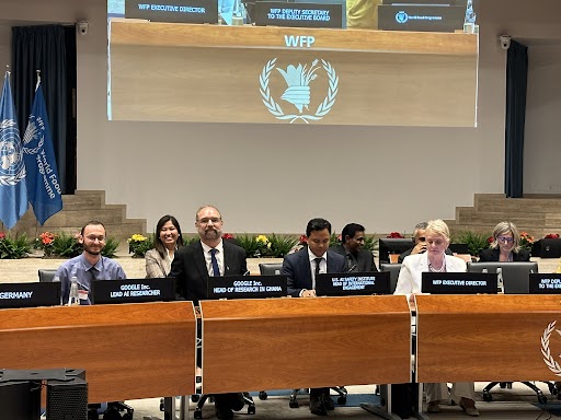 bapadadada's tweet photo. We just had an amazing visit at the World Food Program (WFP) on the theme of how AI can be used for humanitarian purposes. I was impressed by the scope of work at WFP, and by their drive to have real and immediate impact. Our work at Google Research Africa was well received. https://t.co/qy93Rw3DWg
