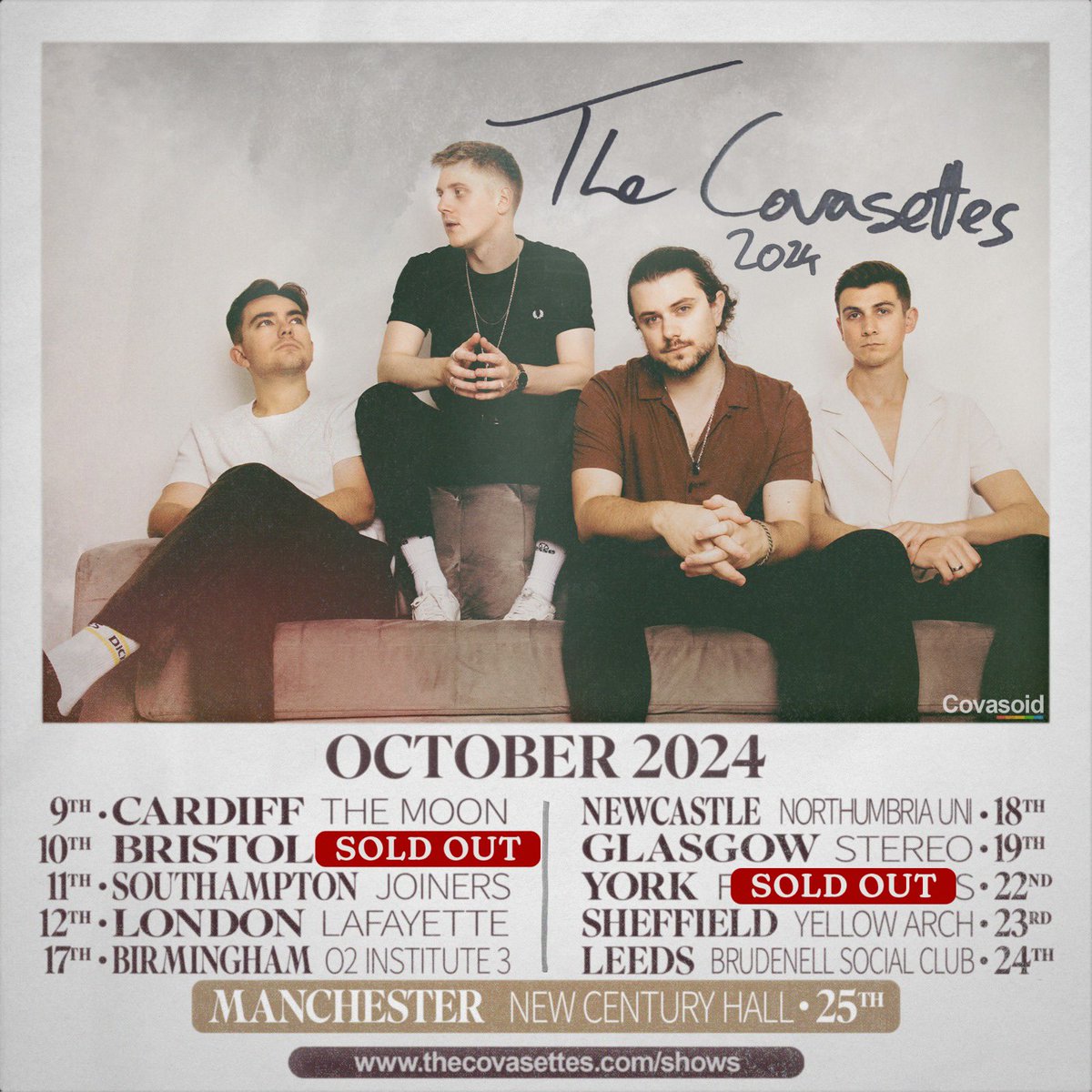 Bristol and York sold out!!

So many venues on less than 50 tickets now! So buzzing 🖤