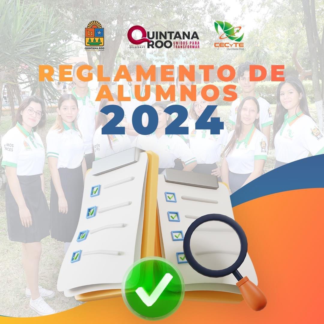 CECyTE Quintana Roo (@cecyteqroo_dg) on Twitter photo ¡ATENCIÓN LINCES‼️‼️
Te compartimos el reglamento escolar 👇
cecyteqroo.edu.mx/2024/Juridico/… ¡ATENCIÓN LINCES‼️‼️
Te compartimos el reglamento escolar 👇
cecyteqroo.edu.mx/2024/Juridico/…