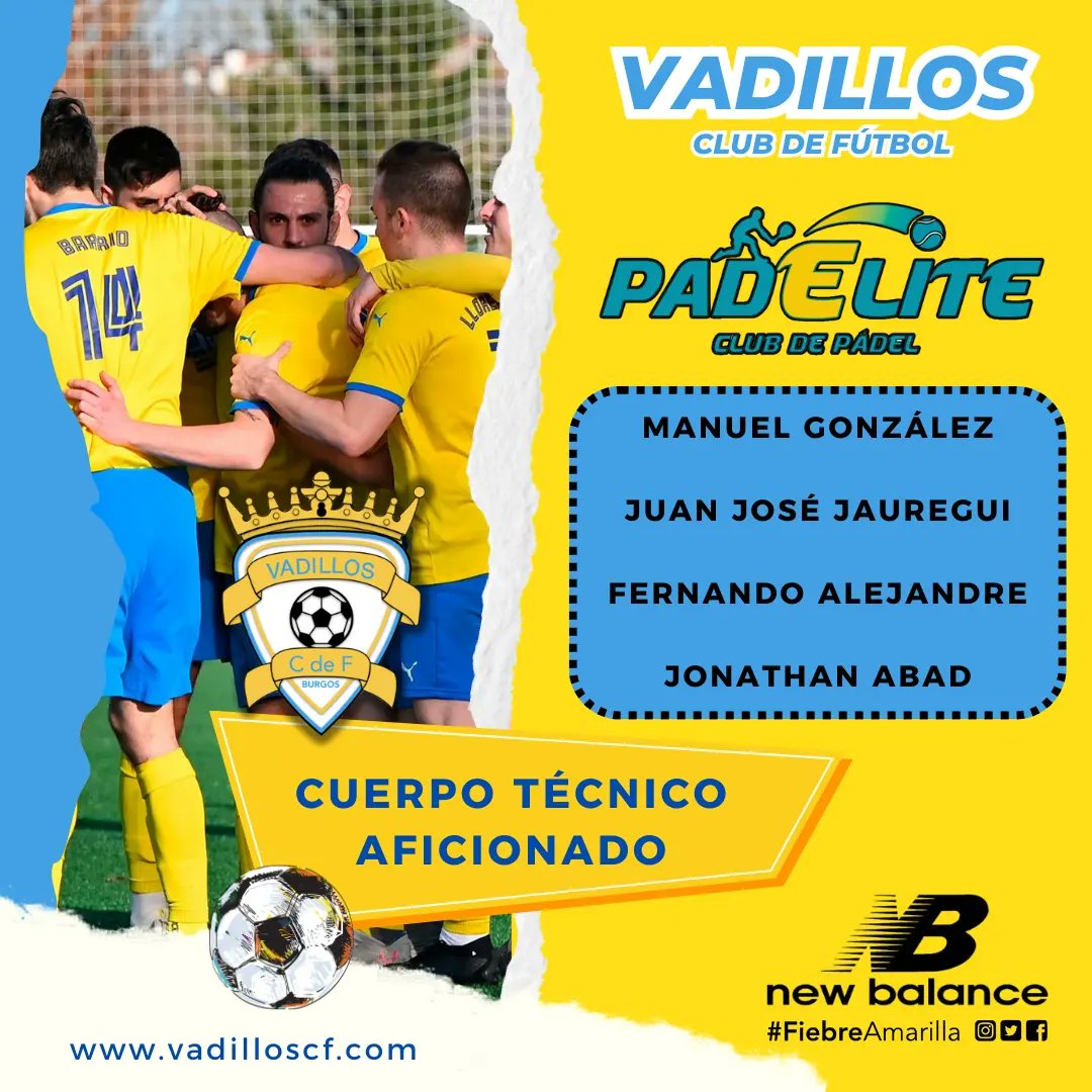 VadillosCF's tweet photo. CUERPOS TÉCNICOS Y PATROCINADORES - 24/25
F11 y Academia
Para el Vadillos CF lo más importante son los niños y su formación. Formadores y patrocinadores son imprescindibles, sin ellos no sería posible disfrutar de nuestra #FamiliaVadillista 💛💙
De corazón: MIL GRACIAS...♥️ https://t.co/XaFkBn3mGK