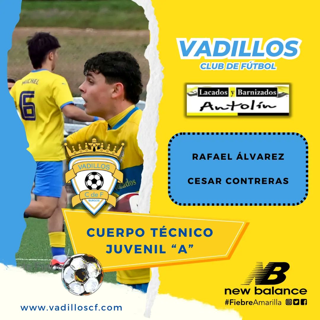 VadillosCF's tweet photo. CUERPOS TÉCNICOS Y PATROCINADORES - 24/25
F11 y Academia
Para el Vadillos CF lo más importante son los niños y su formación. Formadores y patrocinadores son imprescindibles, sin ellos no sería posible disfrutar de nuestra #FamiliaVadillista 💛💙
De corazón: MIL GRACIAS...♥️ https://t.co/XaFkBn3mGK