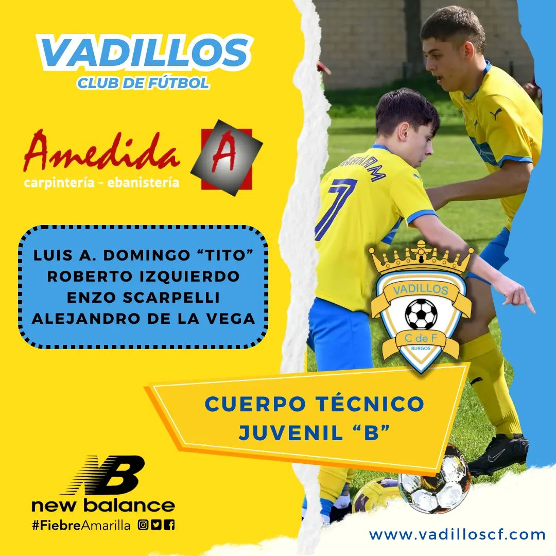 VadillosCF's tweet photo. CUERPOS TÉCNICOS Y PATROCINADORES - 24/25
F11 y Academia
Para el Vadillos CF lo más importante son los niños y su formación. Formadores y patrocinadores son imprescindibles, sin ellos no sería posible disfrutar de nuestra #FamiliaVadillista 💛💙
De corazón: MIL GRACIAS...♥️ https://t.co/XaFkBn3mGK