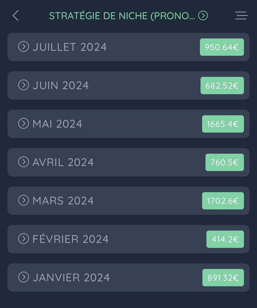 PronosBettingfr's tweet photo. On est le 15 juillet et on est déjà à +950€ uniquement ce mois-ci avec la stratégie de niche dans le Pass !!! ✅🤩

Que du vert les résultats parlent d'eux-mêmes et sont juste INCROYABLES ! ✅

Le Pass ré-ouvre demain ! 
Ne ratez pas le train ce mois-ci 🫡🔥 https://t.co/UE1JLHAijh