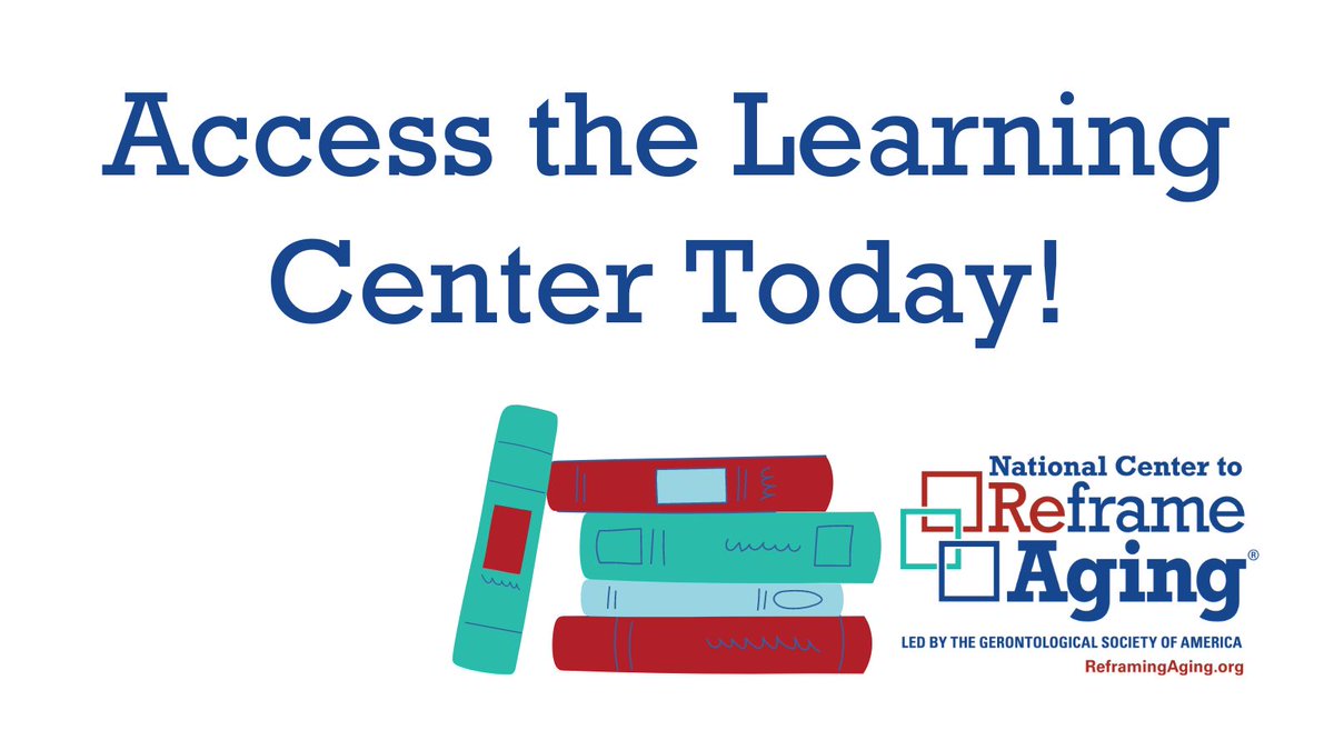 ReframingAging's tweet image. Visit the #ReframingAging Learning Center today to access a library of learning resources, including toolkits, courses, webinars, and podcasts. Don’t wait, visit the learning center here: learning.reframingaging.org