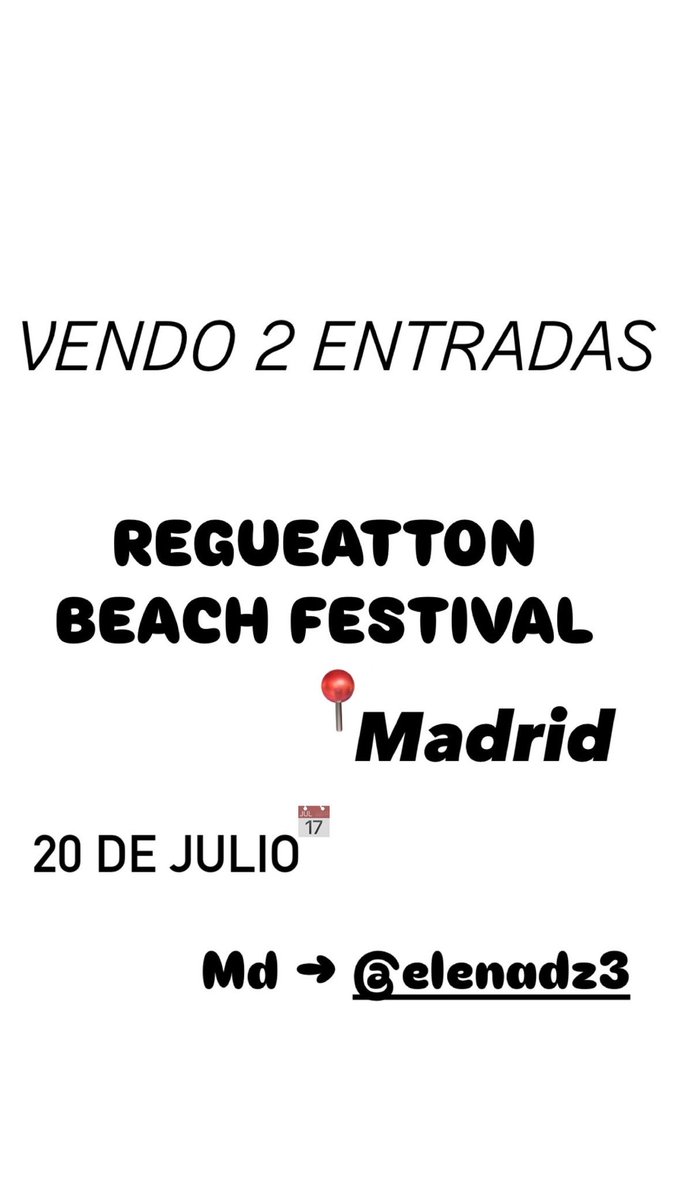 elenadzz3's tweet photo. 80 cambio de nombre INCLUIDO! 
20 y 21 de Julio Madrid #rbf https://t.co/cGOTbloh6L
