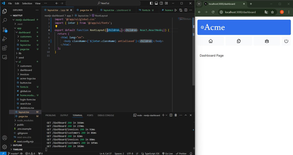 Day 1 of #100DaysOfCode 

Currently I'm re-learning Next, I had already learned through some courses on youtube, however, I decided to try the course Next itself offers.

Today, I went through the first 4 chapters - Preparation, Styling, Optimizing Fonts &amp; Images, Layouts &amp; Pages
