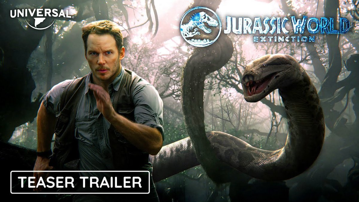 Krusty935's tweet photo. There should be a case study on awful looking AI generated Jurassic world 4 thumbnail trailers https://t.co/wkKm9SdDFO