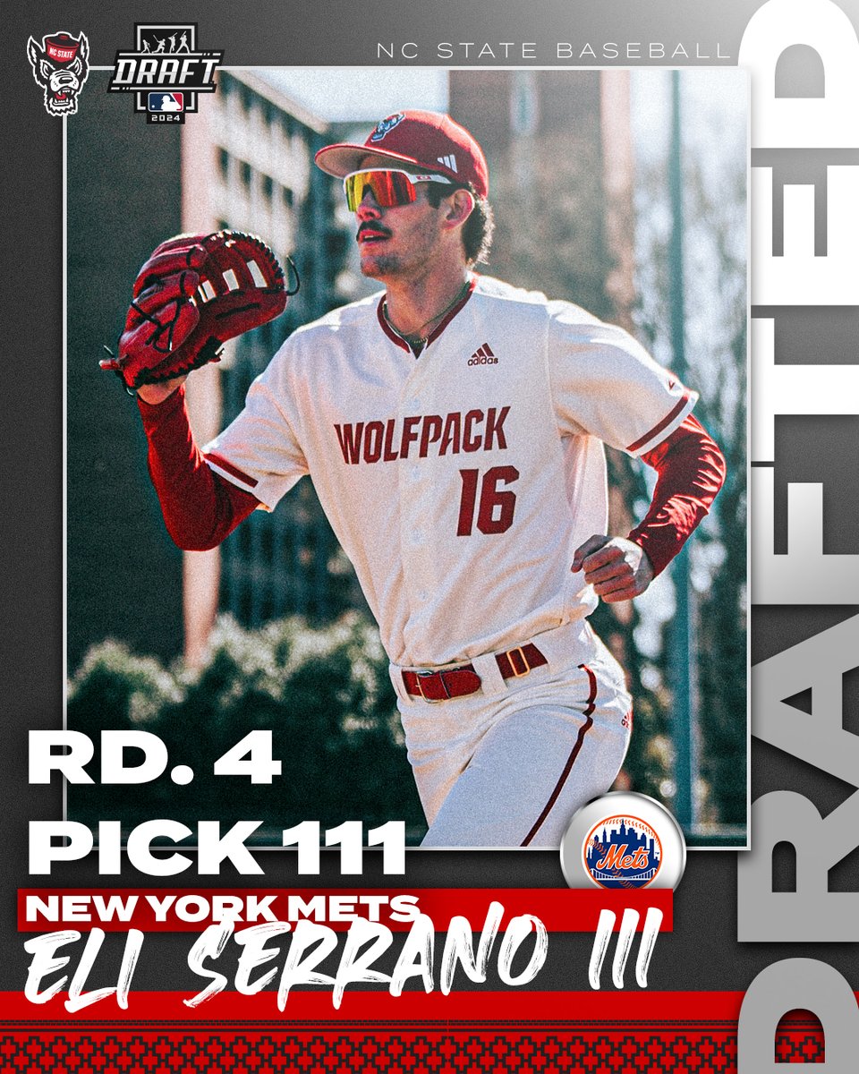 Raleigh ➡️ Queens 👑

Congrats to <a href="/eliserrano__/">Eli Serrano</a> for being selected in the fourth round by the <a href="/Mets/">New York Mets</a>!