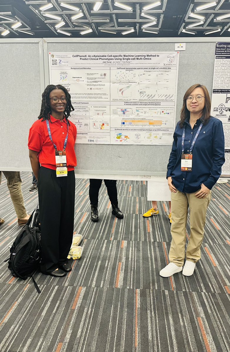 Dr. Fan Zhang ⛵️ (@fanzhang_jessie) on Twitter photo Great work Jade Young form our lab presenting her first poster at #ISMB2024 <a href="/iscb/">ISCB News</a> 🎉
<a href="/CUBiomedInfo/">CU Department of Biomedical Informatics (DBMI)</a> <a href="/CUDeptMedicine/">CU Department of Medicine</a> Great work Jade Young form our lab presenting her first poster at #ISMB2024 <a href="/iscb/">ISCB News</a> 🎉
<a href="/CUBiomedInfo/">CU Department of Biomedical Informatics (DBMI)</a> <a href="/CUDeptMedicine/">CU Department of Medicine</a>