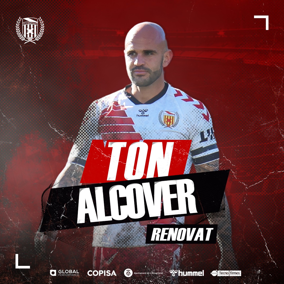 CELHospitalet's tweet photo. [RENOVACIÓ]

Complirà la seva cinquena temporada al club netejant els escaires d'arreu! @tonalcover continua posant-se la franja! 👌Bravo!

#Ton2025 #CELH2425 https://t.co/8wWMNnOAFS