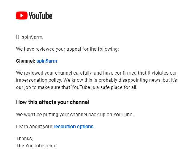 castby9arm's tweet photo. และตอนนี้ @TeamYouTube บอกว่าเราเป็นช่องปลอมจริงๆ ตรวจละเอียดแล้ว 555555555555 https://t.co/EmNS9p7q15