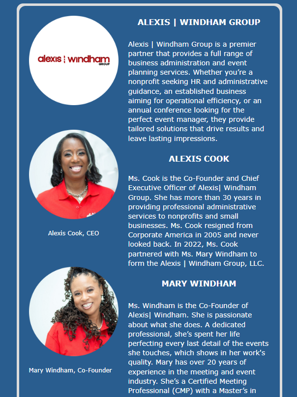 OccasionsInc's tweet photo. Alexis | Windham Group is proud to support the Cyber, IT, and AI Symposium with Event Registration sponsorship! 

This #govcon event is for for Government, #smallbusiness, and large companies. Let's go!

Take a look at this exciting #govcon event now: https://t.co/yFv0lRIk8y https://t.co/Fcm70urP7M