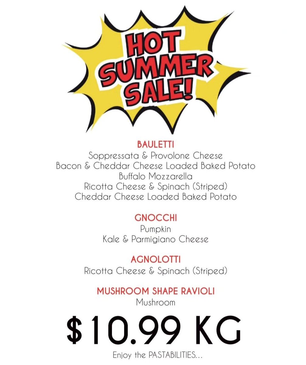 queenspasta's tweet image. In case you missed it, we have some (limited-time) summer pasta specials available in our retail store! 😀

The Pastabilities are endless!™

#summerpasta #foodie #queenspasta #pasta #madeinontario #supportlocal