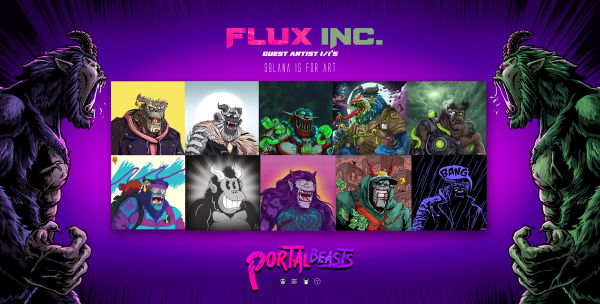 While the 2nd Minting phase rolls on, we want to shout out all of the amazing artists we had the pleasure of working with on this project for our 10 1/1s.

You helped breath new life into each special 1/1. We truly appreciate you! 

#Solana is for art! 

Go follow all of the