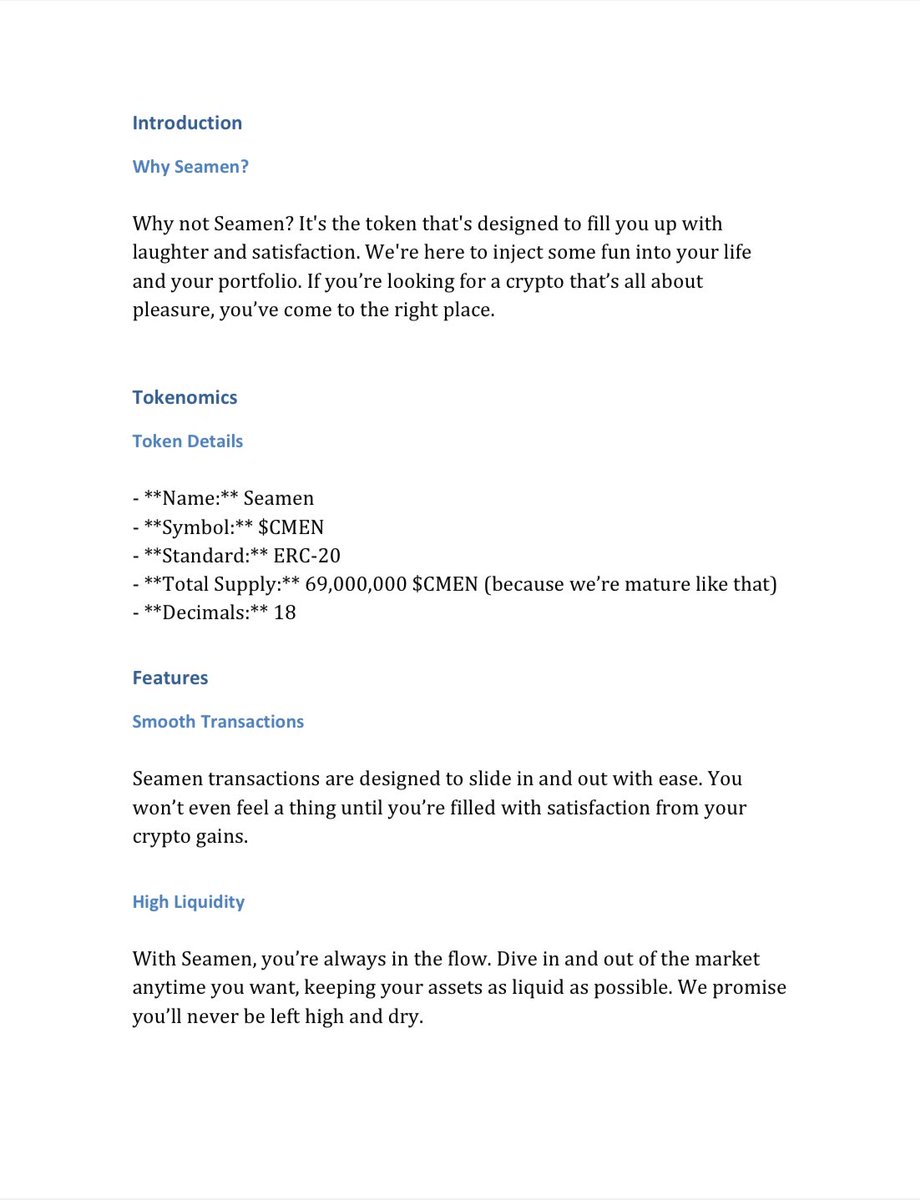 seamencoin's tweet photo. Check out our whitepaper ⬇️
#buy #cmen #coin #crypto #seamen #token https://t.co/Thft8zywBP