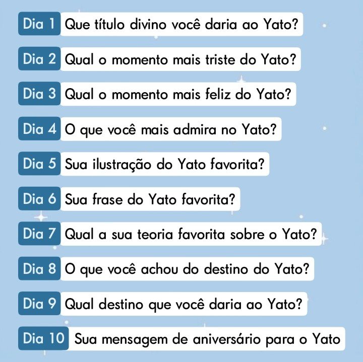 feelingnoragami's tweet photo. Participe comigo!
10 dias com o Yato começando no dia 1/8 até o dia 10/8, uma resposta por dia com a #HappyBirthdayYato 💙 https://t.co/paLoxsqirp