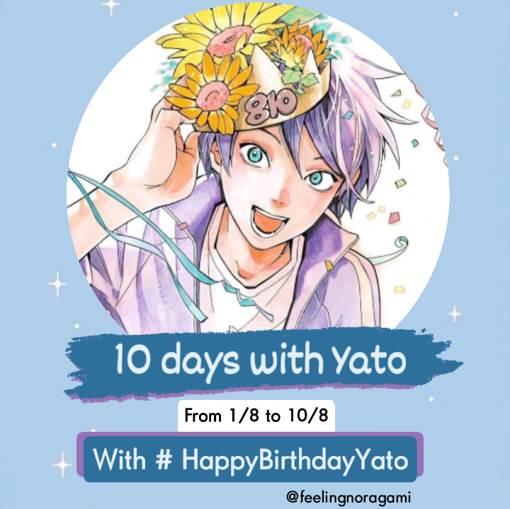 feelingnoragami's tweet photo. Participe comigo!
10 dias com o Yato começando no dia 1/8 até o dia 10/8, uma resposta por dia com a #HappyBirthdayYato 💙 https://t.co/paLoxsqirp