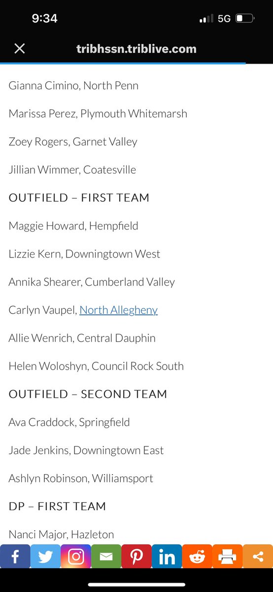 MHoward2024's tweet photo. Excited to have been named 1st Team All-State for 6A outfield to wrap up my high school career! @HEMPSOFTBALL https://t.co/zD2lqjTVM5