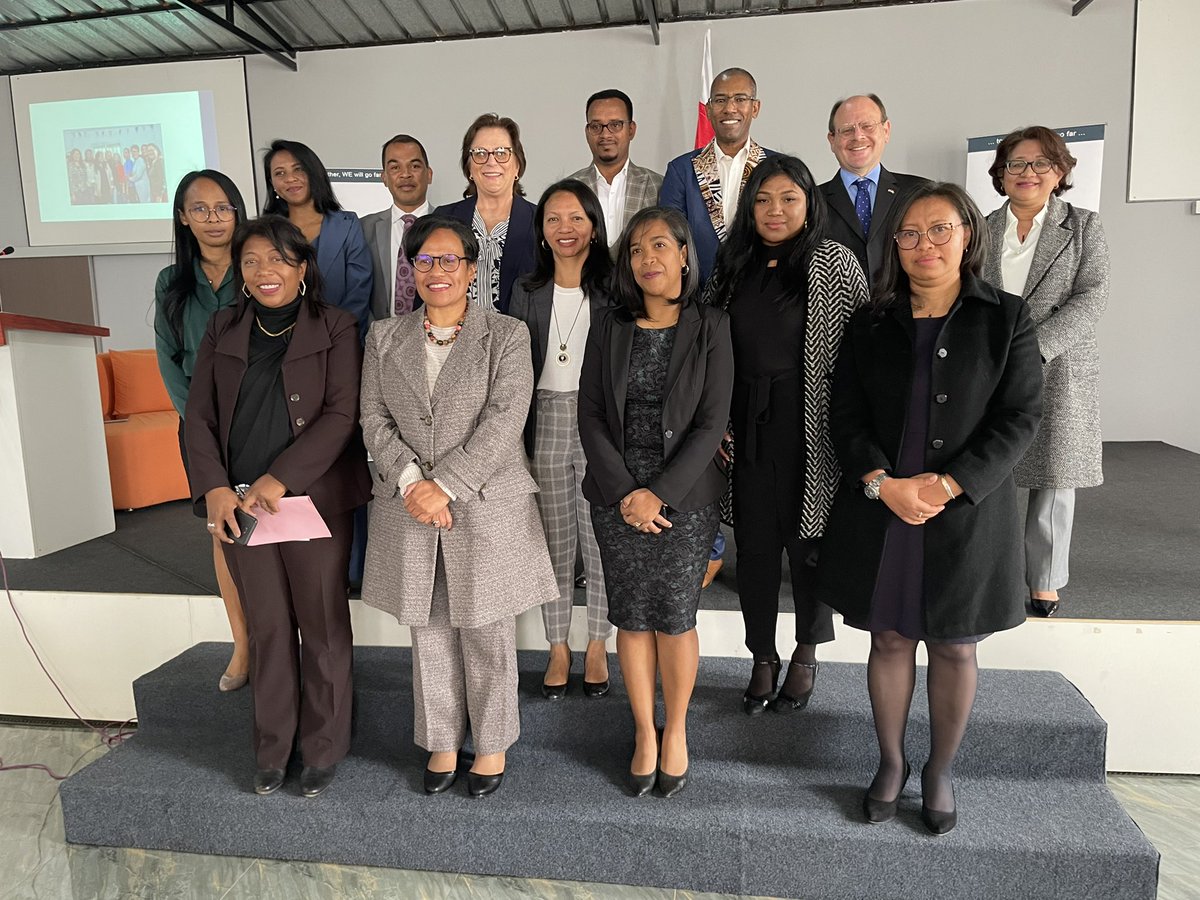 Delighted to join the launch of the English Language Teachers Association #ELTA-Madagascar, alongside <a href="/usambatana/">U.S. Ambassador to Madagascar</a>.

A great initiative to build the capacity of those teaching English across 🇲🇬, with assistance from <a href="/USMadagascar/">U.S. Embassy Madagascar</a> &amp; <a href="/BritishCouncil/">British Council</a>. 🇲🇬🇬🇧🇺🇸