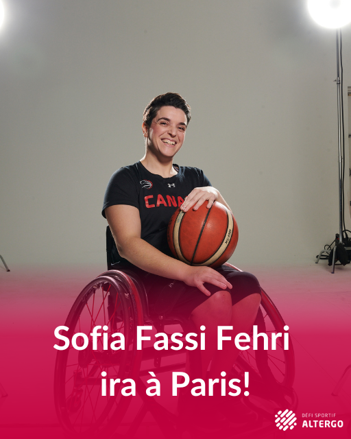 Defi_sportif's tweet photo. Bravo Sofia Fassi Fehri!👏 L’ambassadrice du dernier Défi sportif AlterGo représentera le Canada en basketball en fauteuil roulant aux Jeux paralympiques. https://t.co/KGDdKE5XPB