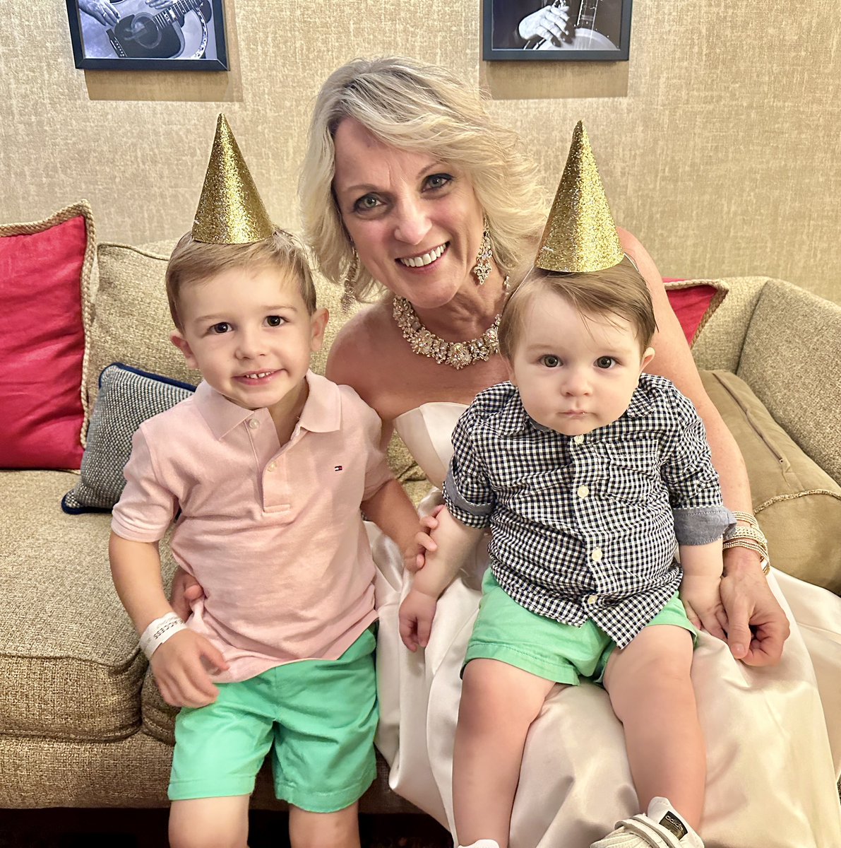 RhondaVincent13's tweet image. So many birthday photos to share. Thank you all for the love, wishes, cakes, muffins, gifts and so much more.  I’ll start here with clearly my favorite with Titus &amp;amp; Silas!!
