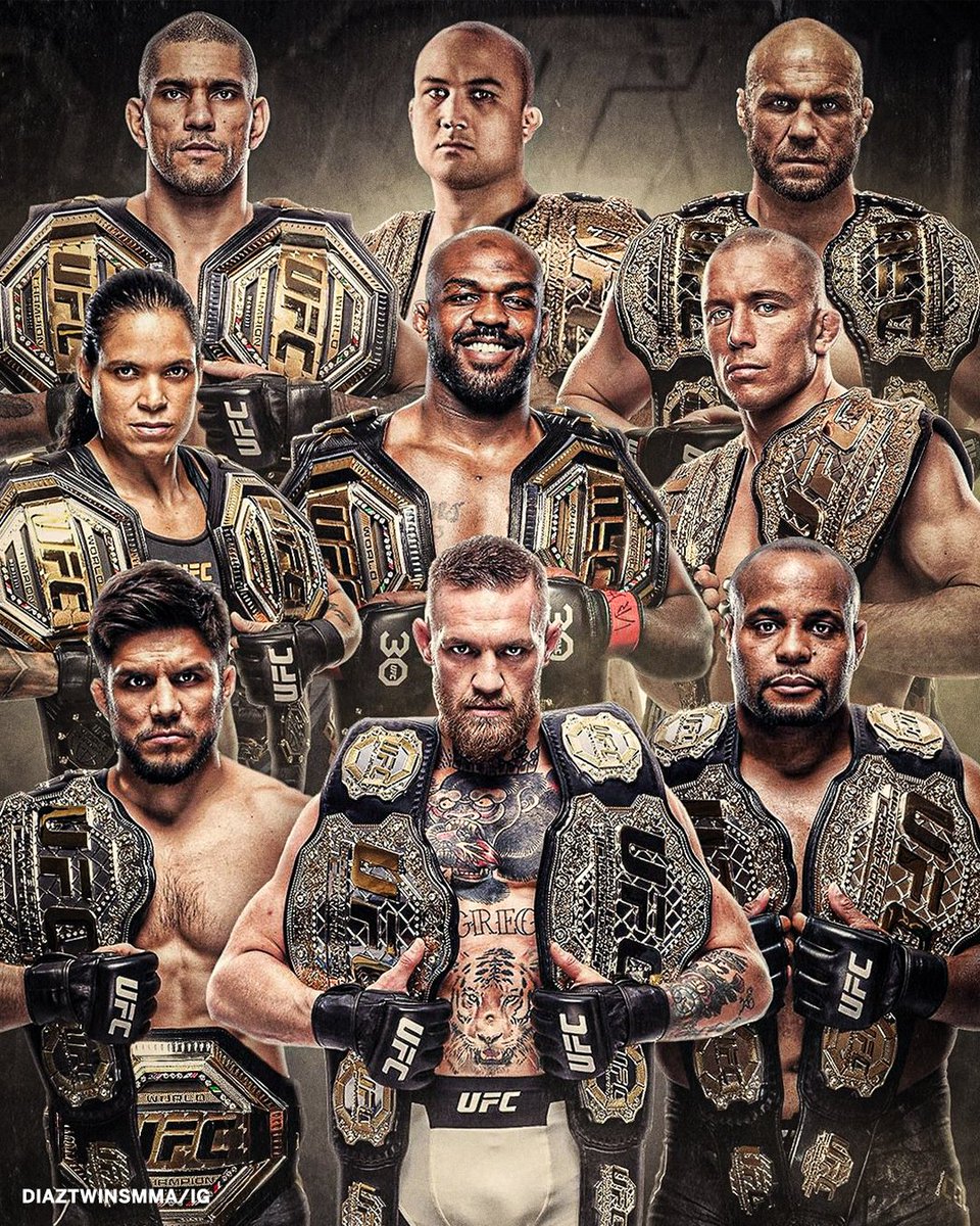 espnmma's tweet photo. THE UFC DOUBLE CHAMPS CLUB 🏆🏆

Who will be next to join this group? 🤔

(🎨 @DiaztwinsMMA) https://t.co/x2315JgH8M