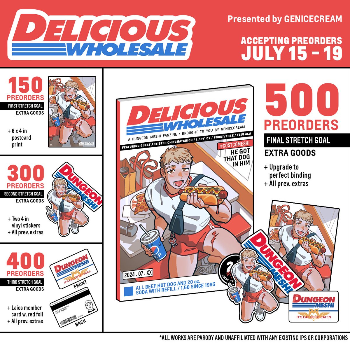 genicecream's tweet photo. the zine is now live on my shop!!
preorders will be open from july 15-19
i have some charms available as well ^_^ https://t.co/oxwUO7uGd5

#costcomeshi🌭 https://t.co/eMkKJU4XJg