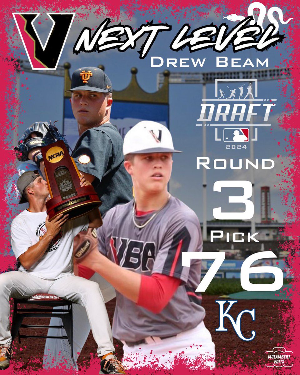 ViperBaseball_'s tweet image. @Royals just drafted an absolute winner, but an even better person. Can’t wait to see what he does as a professional. Proud accomplishment for @drewbeam_ and his family! #VBAforLife