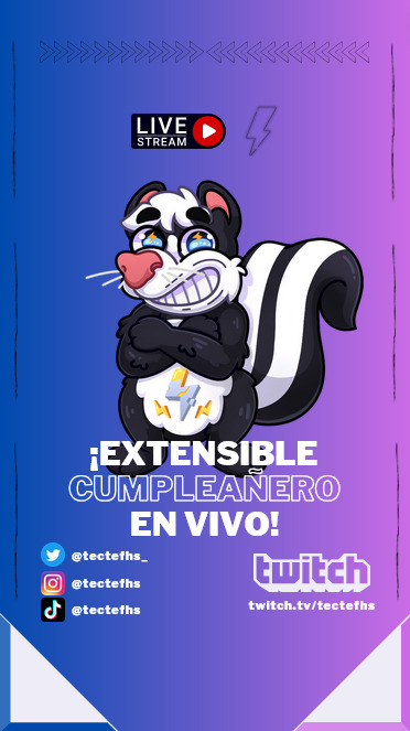 tectefhs_'s tweet photo. ¡COMPLETAMENTE EN VIVO, EXTENSIBLE EN TWITCH!

Únete y recuerda que cada donación amplía el tiempo del stream. 

https://t.co/qhMAA5CQ3M https://t.co/KEqZ3FgeK9
