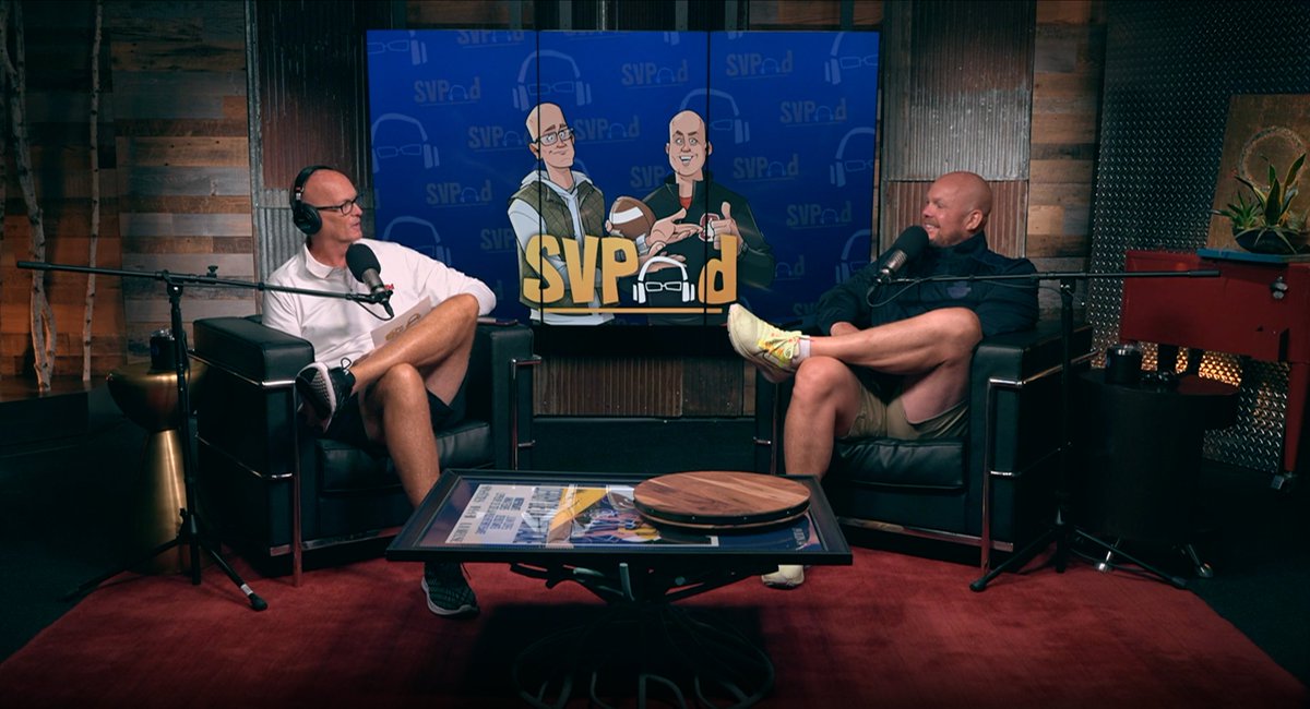 _SVPod's tweet photo. Today on SVPod:

🎮 Plan of action for College Football 25
⛳️ The Open preview &amp; #DoubleHammer candidates with @dgord_tweets 🔨🔨
🎾 Alcaraz is the real deal
⚾️ Orioles win was HUGE &amp; more 

@notthefakeSVP | @StanfordSteve82 

WATCH ⬇️
🔗: https://t.co/RXECCHuapc https://t.co/5EjtABN0Yv